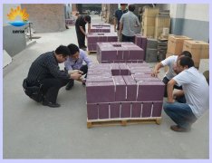 Sunrise factory produces corundum bricks ready packaging